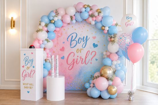 Afbeeldingen van Gender Reveal Feestpakket