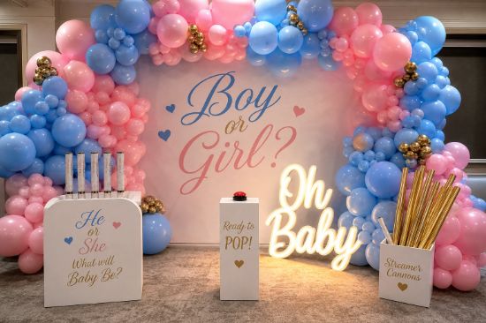 Afbeeldingen van Gender Reveal Luxe Pakket