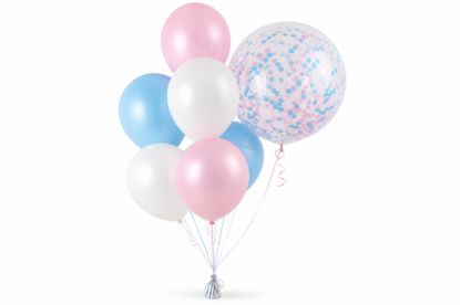 Afbeeldingen van Helium ballonnen met verzwaarder.